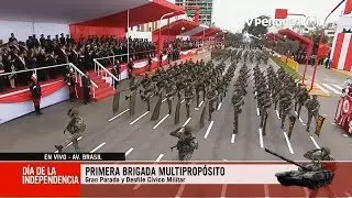 Ejército del Perú muestra paso marcial durante Gran Parada Militar