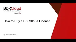 How to Buy a BDRCloud License