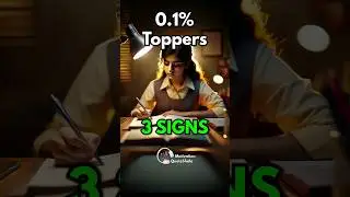 3 Early Signs of 0.1% Topper Students 🔥 Study Motivation #studytips #studymotivation
