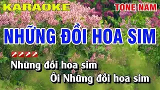 Những Đồi Hoa Sim Karaoke Tone Nam Nhạc Sống - Beat chuẩn