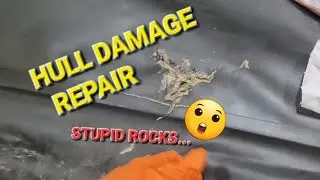 Hull/Floor Damage Repair On An Inflatable Boat - DIY - Zodiac Mark 2 Futura