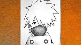 How To Draw Kid Kakashi Easy - Kid Kakashi easy Step by Step - easy anime drawing