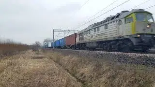 Ludmiła na styk, czyli BR232-09 z kontenerami!