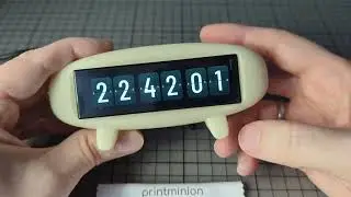Demo: Blob enclosure w. legs for T-Display S3 Long display by LILYGO (ESP32-S3R8)