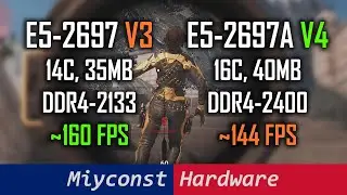 🇬🇧 E5-2697A V4 vs. E5-2697 V3 vs. R5 5600 | RX 7900XT, RX 6700XT