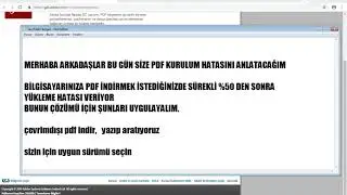 PDF YÜKLEME HATASI ÇÖZÜMÜ