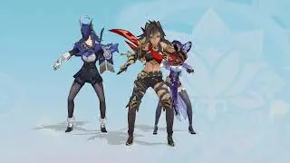 [MMD Genshin Impact] Clorinde, Dehya, Lisa -Need The Power (Dankira)