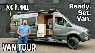 The MOST Pet Friendly Custom Camper Van I’ve Ever Toured! 🐶 🐱 🐢 🐍 🦜