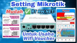 Cara Setting Mikrotik Hotspot Voucher Bagi Pemula | Langsung Bisa Setting Sendiri