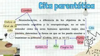CITAS EN APA: NARRATIVA Y PARENTÉTICA