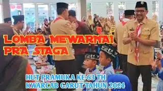 Lomba mewarnai Pra Siaga  HUT Pramuka ke - 63 th Kwarcab Garut 2024