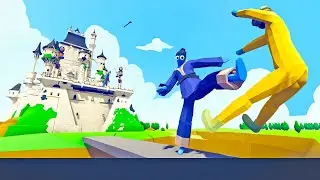 "CASTLE DEFENSE" TAEKWONDO + 3 ARCHERS vs EACH SQUAD | TABS - Totally Accurate Battle Simulator