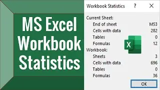 MS Excel Workbook Statistics (Urdu/Hindi)