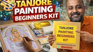 Tanjore painting beginners kit ideal choice for beginners who want to learn Tanjore Painting 