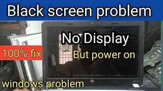 Fix it: Laptop On but Display Black| Black Screen Problem| Laptop Starts but No Display|