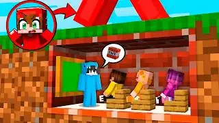 Creé una Escuela Diminuta INDETECTABLE en Minecraft!