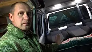 Раскладывающиеся сиденья в салоне Соболя