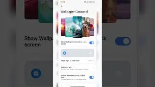 Wallpaper carousel on redmi 