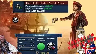 THIS IS THE TRUE GOLDEN AGE OF PIRACY - EU4 but EVERYONE IS PIRATING (kinda) - EU4 AI Only Timelapse