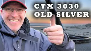 Metal Detecting UK Beach  Minelab Ctx3030 Silver Coins