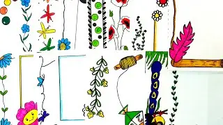 20 BORDER DESIGNS/PROJECT WORK DESIGNS/A4 SHEET/FILE/FRONT PAGE DESIGN FOR SCHOOL PROJECTS