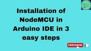 Install NodeMCU/ESP8266 in Arduino IDE|
