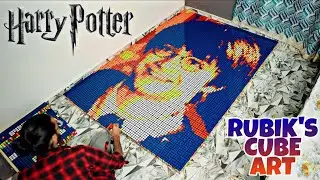 Harry Potter Art with 1000 Rubik's Cube -  Mr. Magician