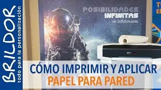 CÓMO IMPRIMIR Y COLOCAR PAPEL PARA PAREDES (PAPEL PINTADO)