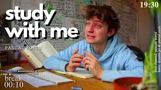 LIVE | 5-HOUR study with me 📚🌧 rain sounds & pomodoro timer 60 & 10