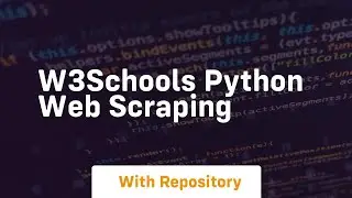 w3schools python web scraping