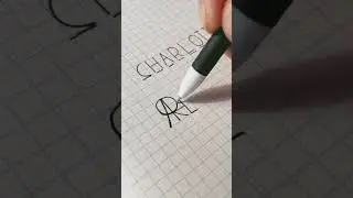 Charlotte, writing the monogram. Do you know, who send this to? #shorts