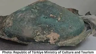 Bronze shields and helmet dedicated to Haldi discovered in ancient Urartian castle in Turkey