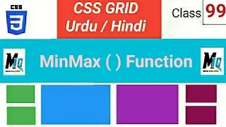 CSS Grid MinMax (  ) Function || Max-content and min-content