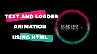 Color Changing Loader | Text Typing Animation Using HTML & CSS | CSS Animation Effect