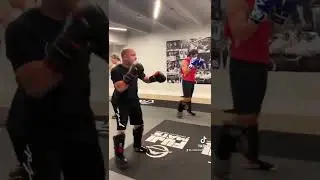 Ura Mawashi Geri, Hook Kick, Martial Arts, Light Sparring.