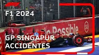 F1 2024 | GP Singapur CRASHES (Re-Subido)