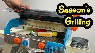Melissa & Doug Deluxe Grill & Pizza Oven Playset assembly and cooking