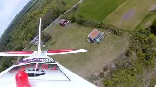 E Flite Turbo Timber Evolution Beautiful, Scenic NCFT Flight!   Rear Facing RC2