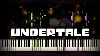 [Piano Tutorial] Synthesia | Undertale OST - Heartache