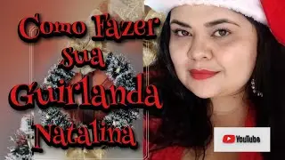 GASTE MENOS DE 10 REAIS PRA FAZER ESSA DECORAÇÃO / A GUIRLANDA + RÁPIDA E BARATA DO MUNDO
