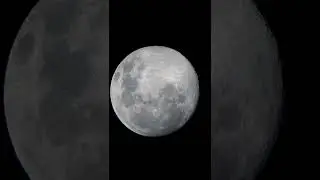 Lua Cheia de março pelo Telescópio 🔭🌕