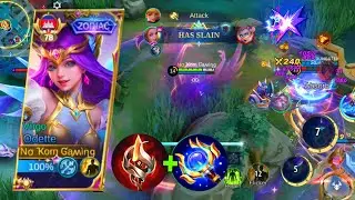 ODETTE NEW 1 SHOT BUILD! (Broken damage)| ODETTE BEST BUILD 2023 |  MLBB✓