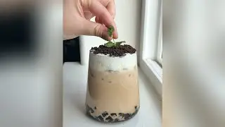 Making Potted Plant Milk Tea with Boba!