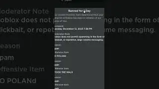 I got BANNED ON Roblox...(2023)