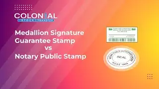 Differences between Medallion Signature Guarantee and Notary Stamps