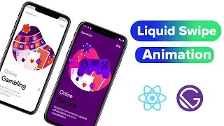 Liquid Swipe Animation in React JS | Liquid Swipe React JS | ReactJS | 