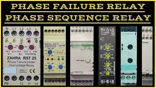 Phase Failure Relay | Phase Sequence Relay | Phase Reversal Relay | Voltage Monitoring Relay | PFR |