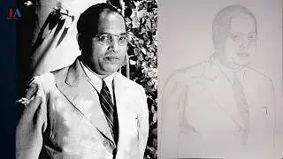 Dr  Bhimrao Ramji Ambedkar sketch by Bhushan Mane