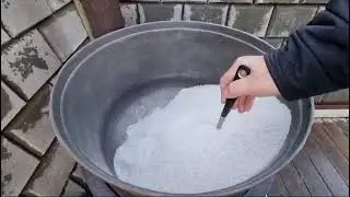 Обжигание с солью, с растительным маслом и  луком.