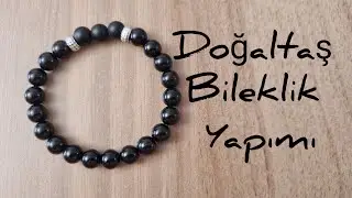 Doğaltaş Bileklik Yapımı/ Lastikli Bileklik Yapımı #bileklikyapımı #lastiklibileklik #doğaltaş